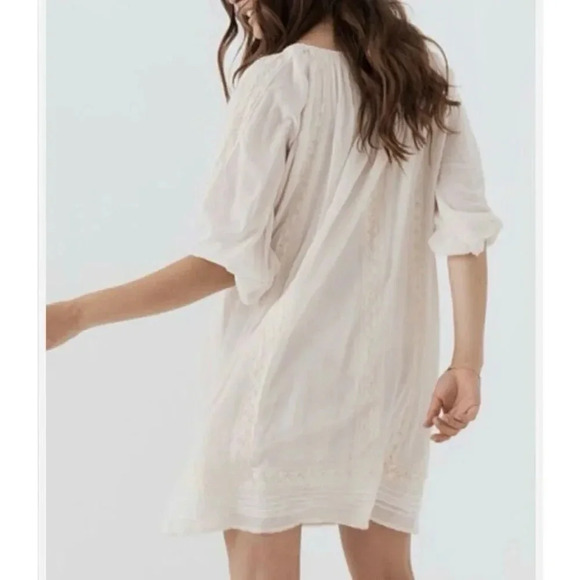 Host Pick SPELL & THE GYPSY COLLECTIVE | Cinder Oversized Cream Tunic Dress | XS - Picture 3 of 10
